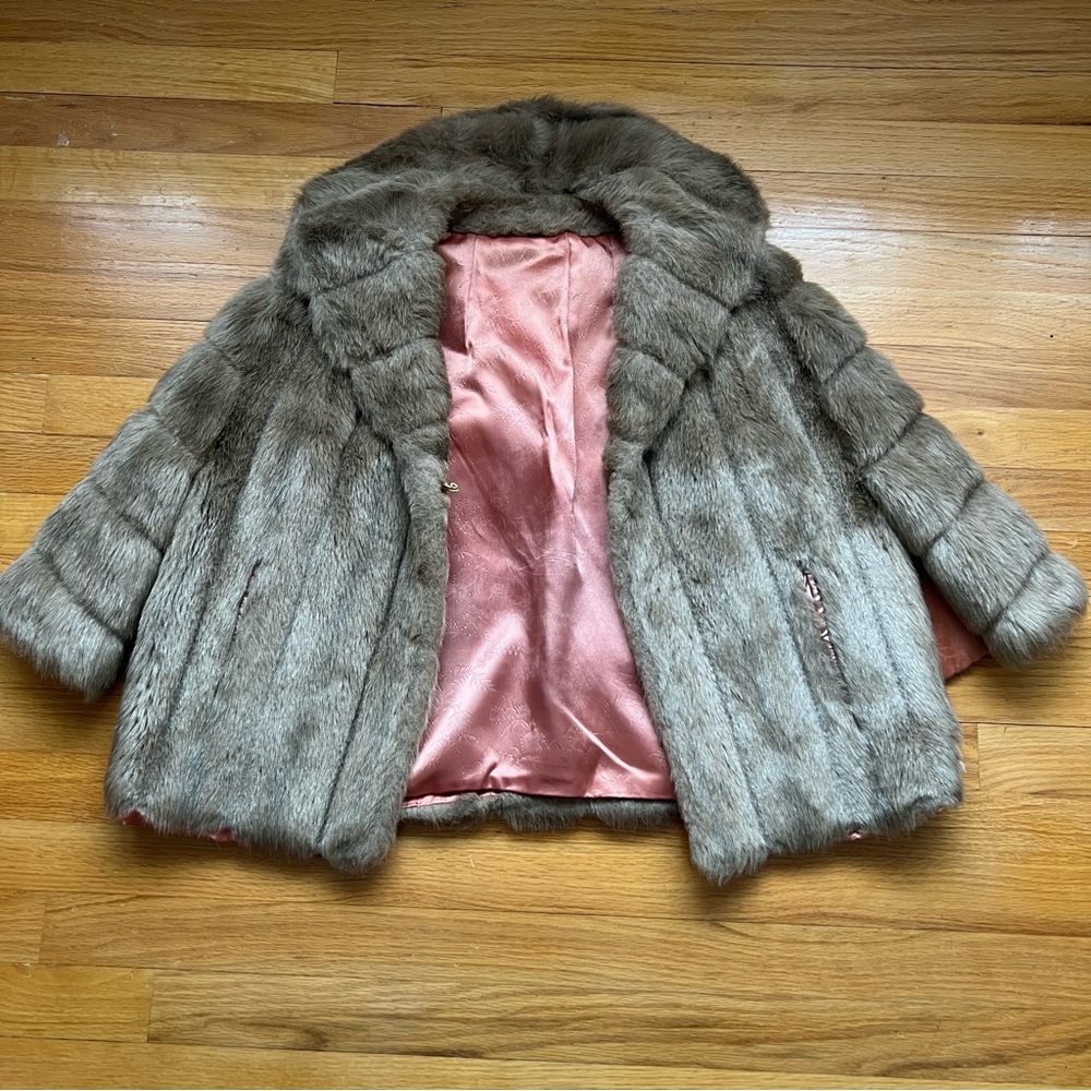 Vintage Faux Fur Shawl/Vest